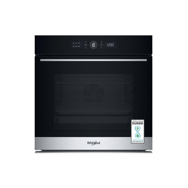 Four encastrable fonction vapeur WOI5S8PM1SXAF - Pyrolyse, 6ème Sens, Vapeur SteamSense, Air Fry - WHIRLPOOL