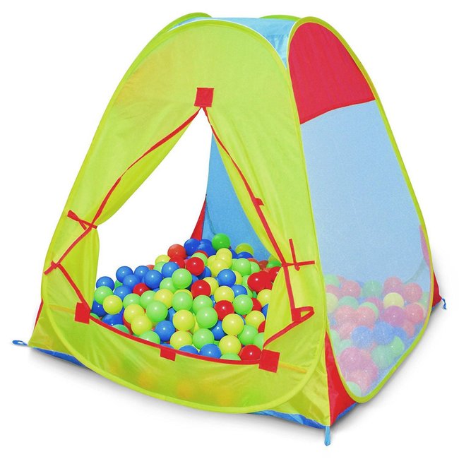 Tente avec 100 balles multicolore <span itemprop=