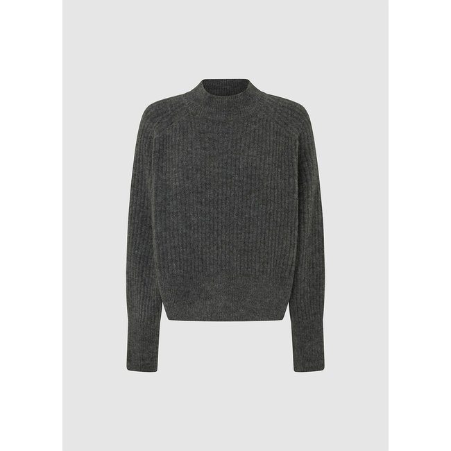 Irma Perkins Ribbed Jumper, dark grey, PEPE JEANS