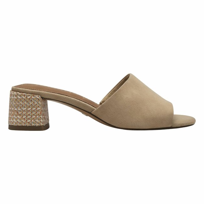 Sandalias con tacón tan <span itemprop=