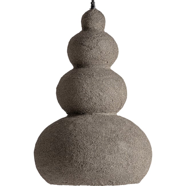 Suspension contemporaine en papier Couleur gris et noir <span itemprop=