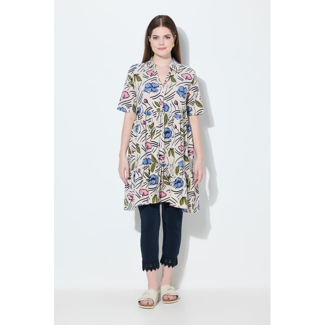 Blouse longue dans un imprimé à fleurs - ULLA POPKEN