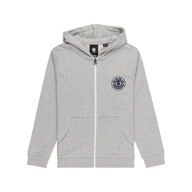 Sweat à capuche zippé SEAL gris mid grey heather <span itemprop=