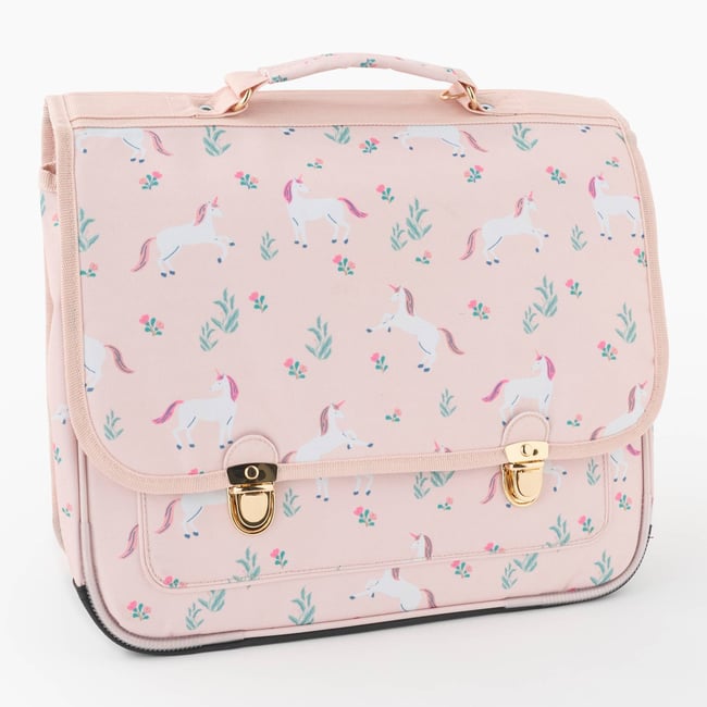 Cartable, 38cm beige rose <span itemprop=