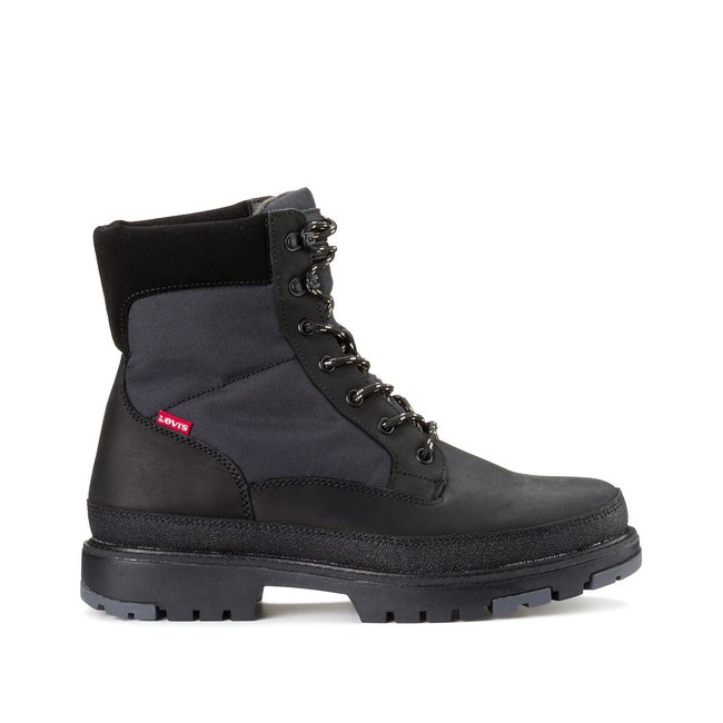 Boots En Nubuck Torsten Quilted noir <span itemprop=