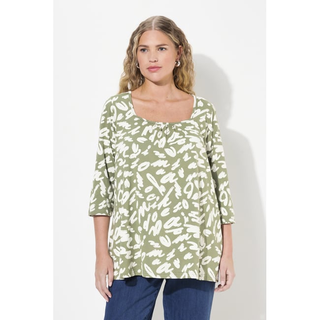 T-shirt avec plis fantaisie - ULLA POPKEN