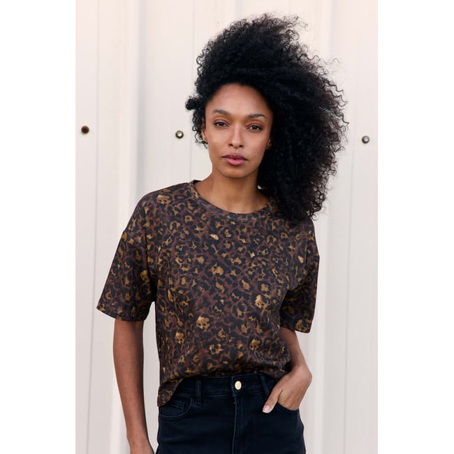 TOP imprimé animalier TAISU 08-leopard <span itemprop=