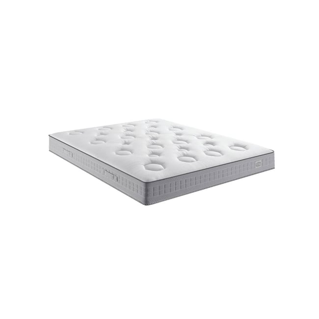 Matelas FLEXION 180x200, ressort ensachés, mi-ferme, H26 Couleur blanc <span itemprop=