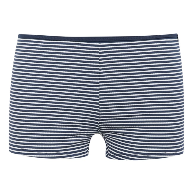 Bas de maillot de bain bleu marine / blanc <span itemprop=