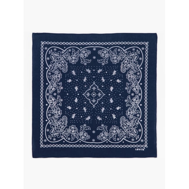 Bandana Paisley bleu marine <span itemprop=