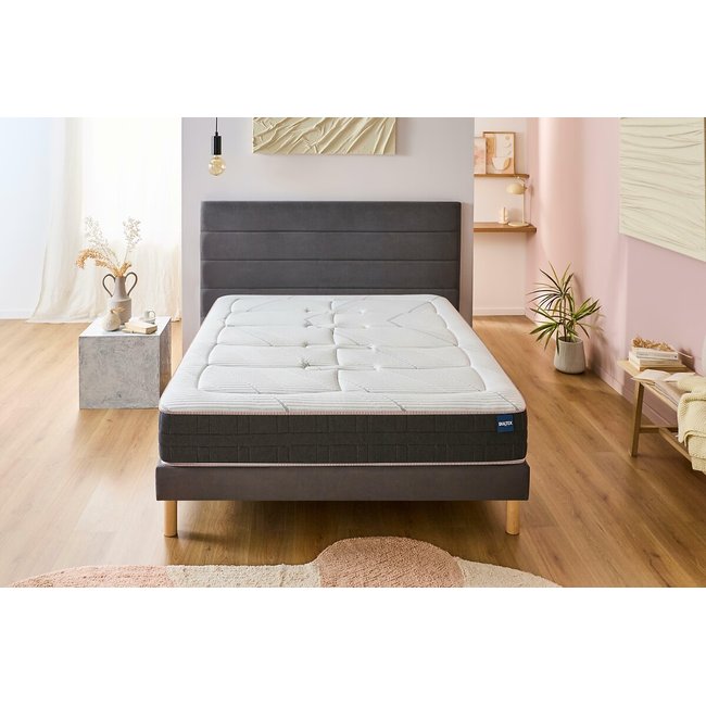 Colchão híbrido com molas e espuma, Triomphal branco/cinza mesclado <span itemprop=
