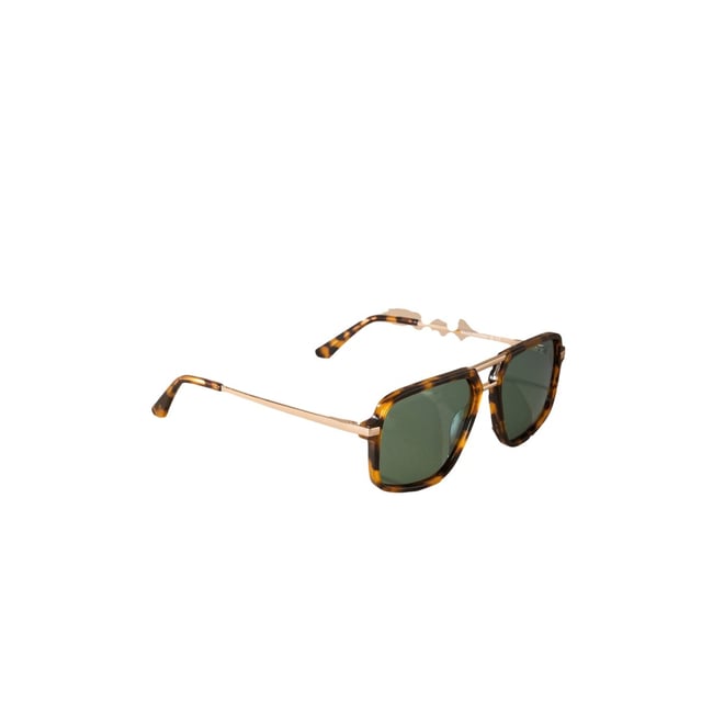 Lunettes de soleil aviateur brun écaille de tortue <span itemprop=