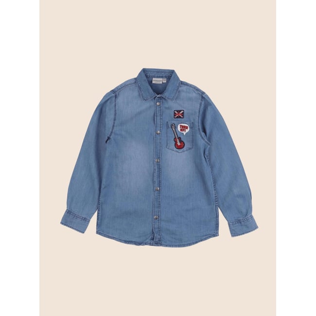 Chemise - Très bon état bleu <span itemprop=