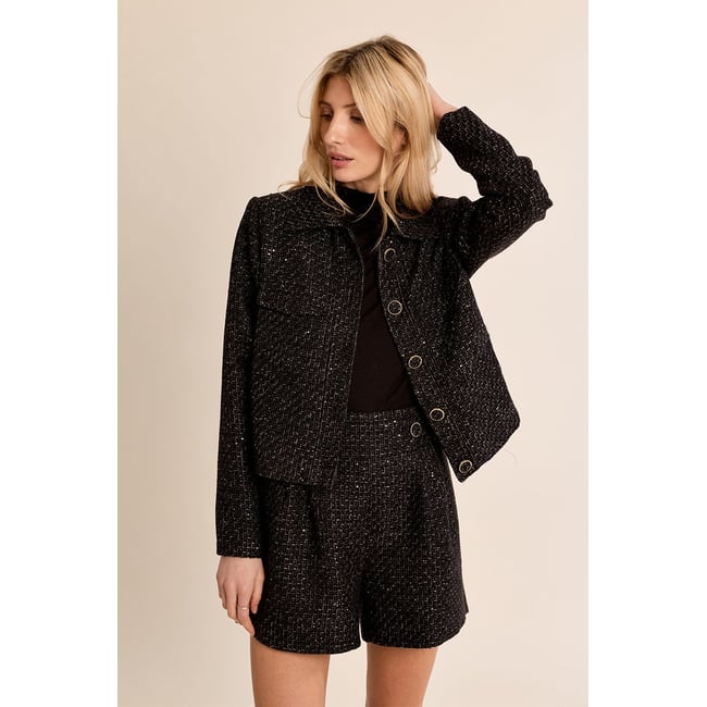 Short taille haute en tweed - MOLLY BRACKEN
