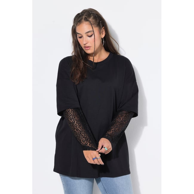 T-shirt oversize noir <span itemprop=