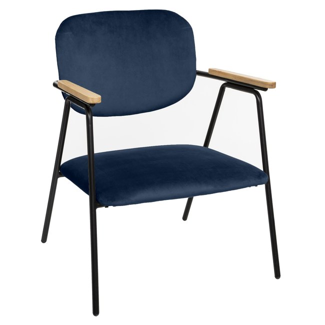 Fauteuil design en velours Dyer - ATMOSPHERA