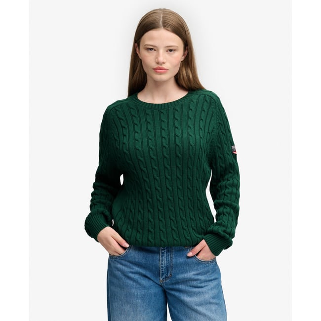 Pull en maille torsadée décontracté - SUPERDRY