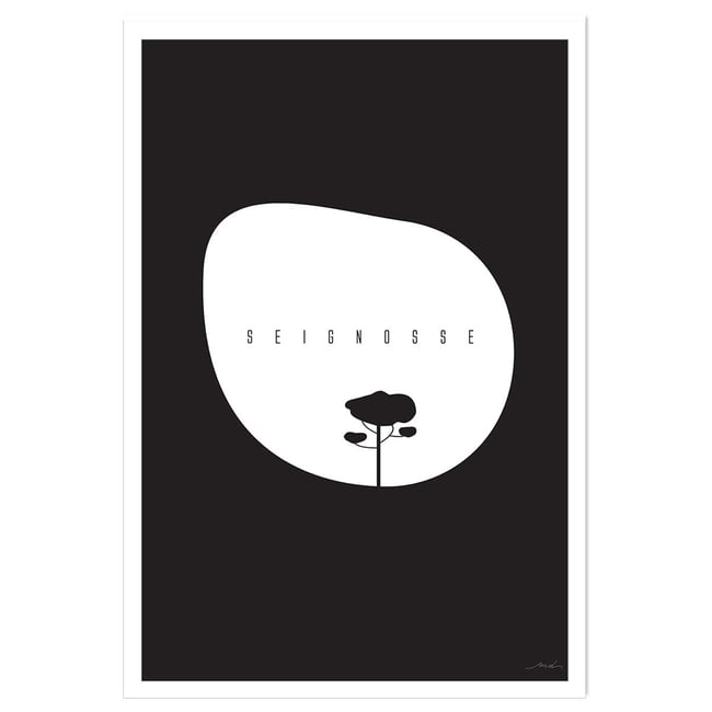 Affiche minimal seignosse - HEXOA