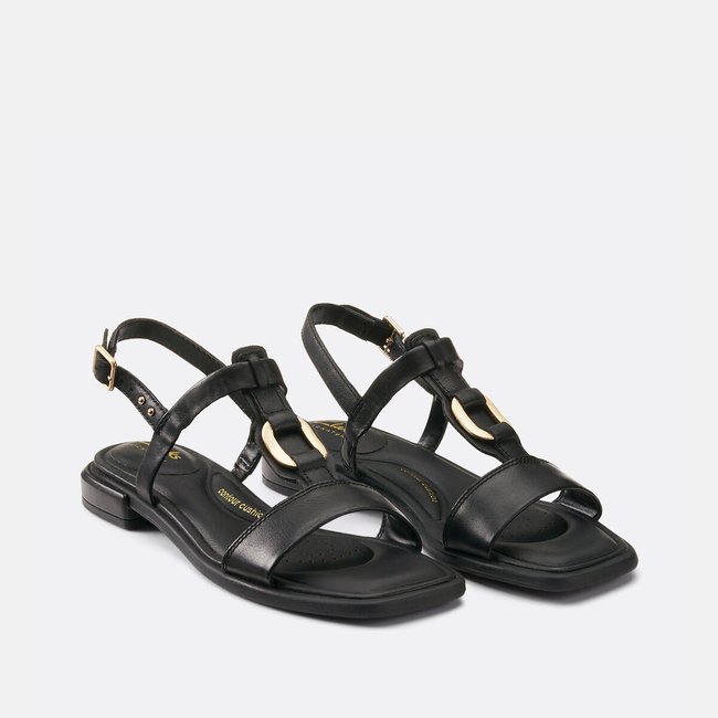 Sandales en cuir Ariany Sling noir <span itemprop=