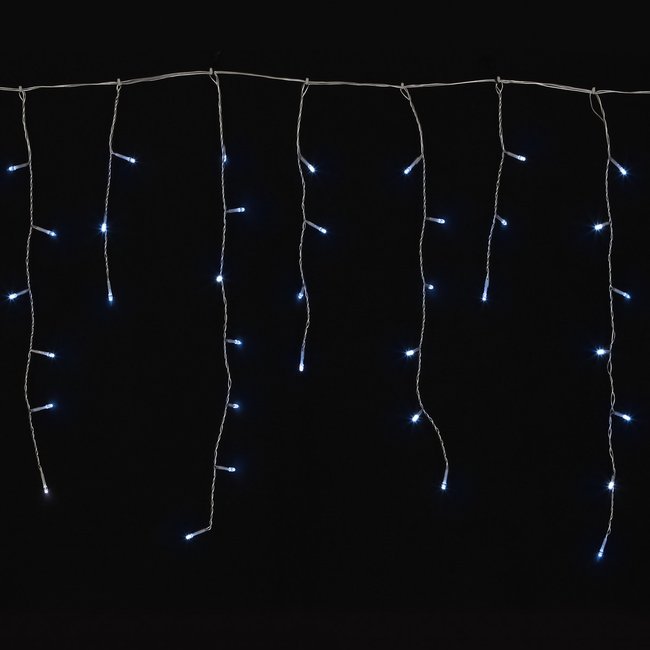 Guirlande Glacon solaire bleu 70 LED Couleur bleu <span itemprop=
