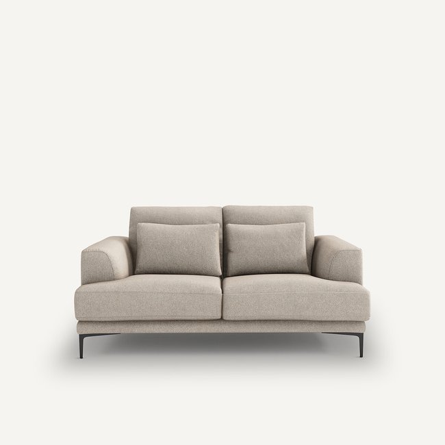 2-Sitzer-Sofa Marsile, Strukturgewebe Viskose/Leinen natur <span itemprop=