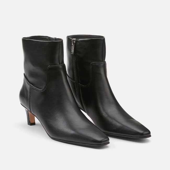 Bottines à petits talons, DAVI-S noir <span itemprop=