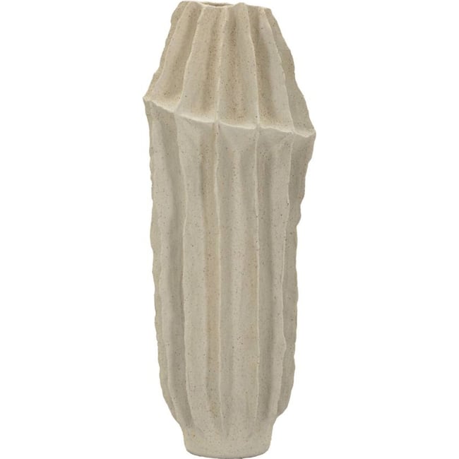 Vase facetté style japonais MODERN Couleur sable <span itemprop=