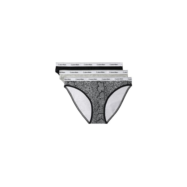 Lot de 3 slips ICON LOGO noir/gris/imprimé <span itemprop=