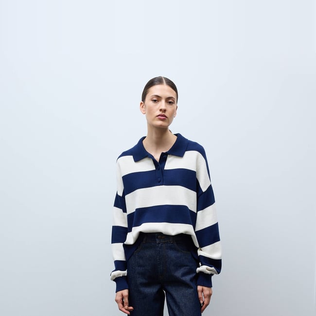 Jean boyfriend certifié Oeko-Tex brut denim <span itemprop=
