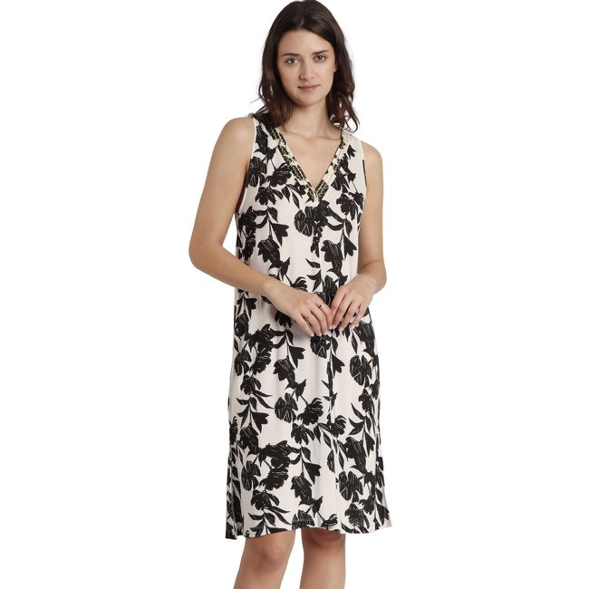 Robe de plage sans manches Waves blanc <span itemprop=