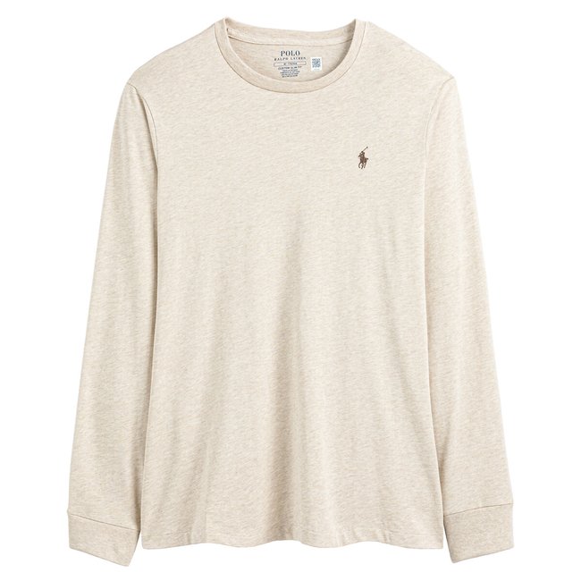 Лонгслив с вышитым логотипом Pony Player бежевый POLO RALPH LAUREN