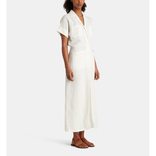 Robe Chemise Longue Loris écru <span itemprop=