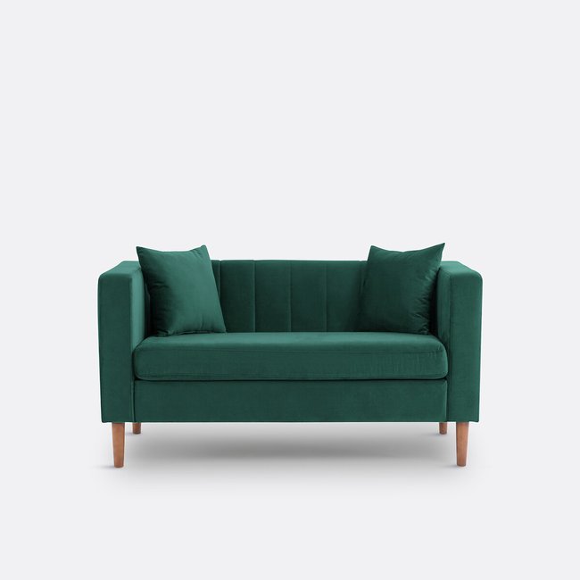 2-Sitzer-Sofa Hadda, Samt - LA REDOUTE INTERIEURS