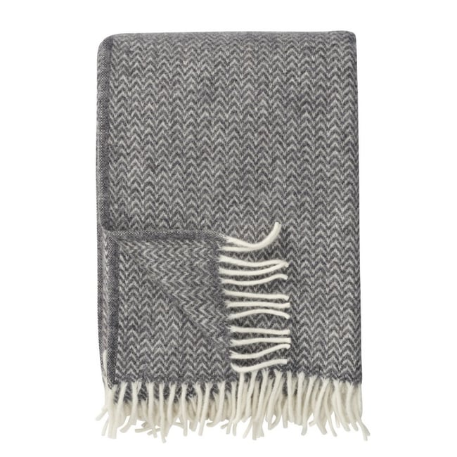 Plaid laine agneau bio  CHEVRON - KLIPPAN