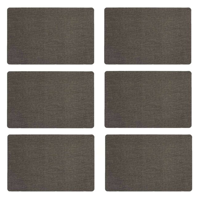 Lot de 6 sets de table rectangulaire Lake - SECRET DE GOURMET