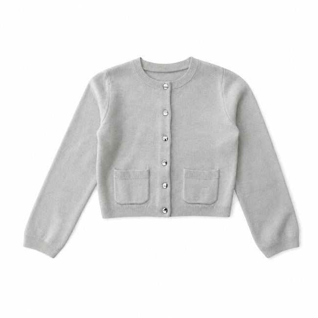 Cardigan enfant - Très bon état blanc <span itemprop=