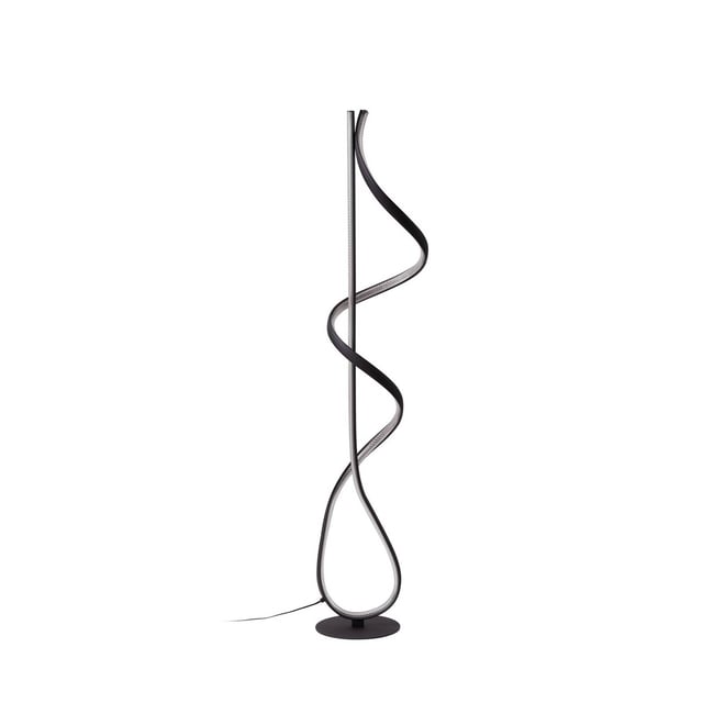 Lampadaire en aluminium moderneLED, Rodado Couleur noir, transparent <span itemprop=