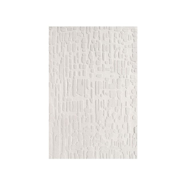 Tapis poils ras style graphique, ARADIA Couleur crème <span itemprop=