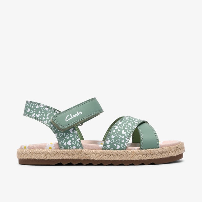 Sandales Synthétique BROOKE SUN K vert <span itemprop=
