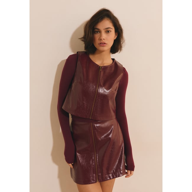 ETAM TOP VIVIANE - TOP bordeaux grenat <span itemprop=