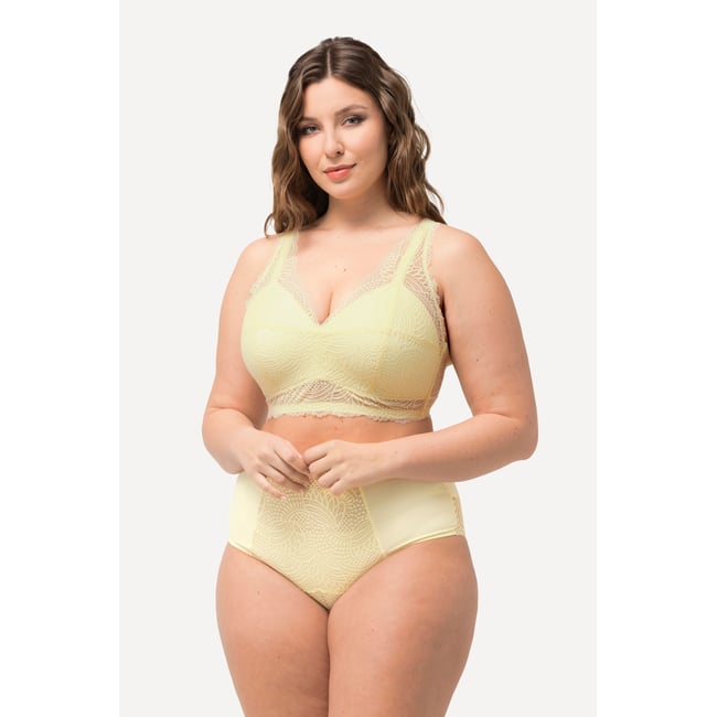 Bralette sans armatures, à bonnets souples jaune clair <span itemprop=