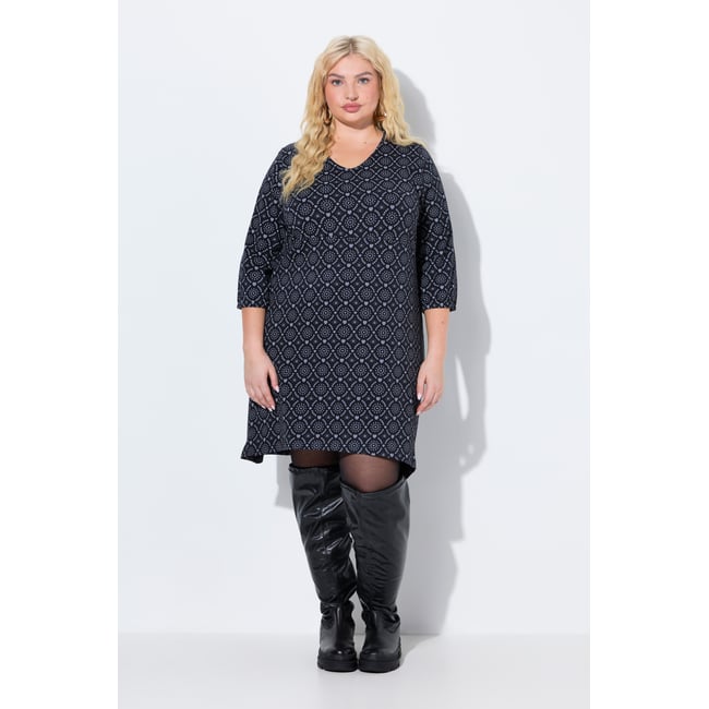 Robe en jersey noir <span itemprop=