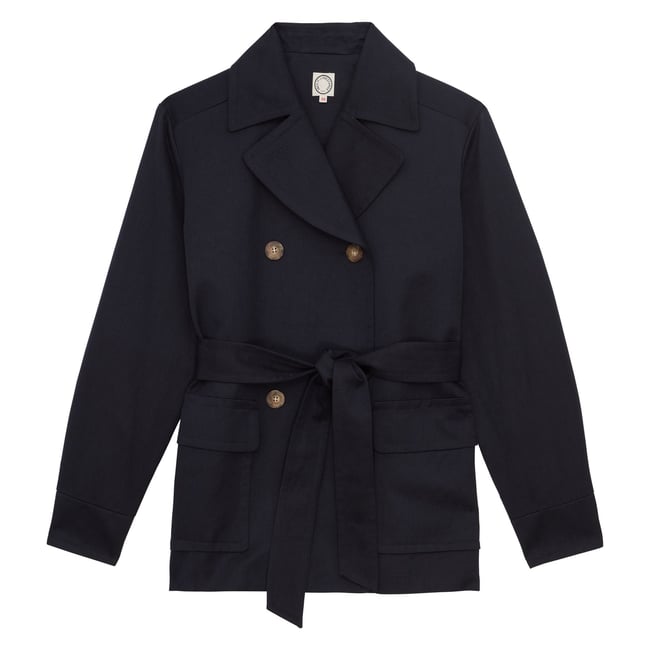 Manteau Romaric marine blue navy <span itemprop=