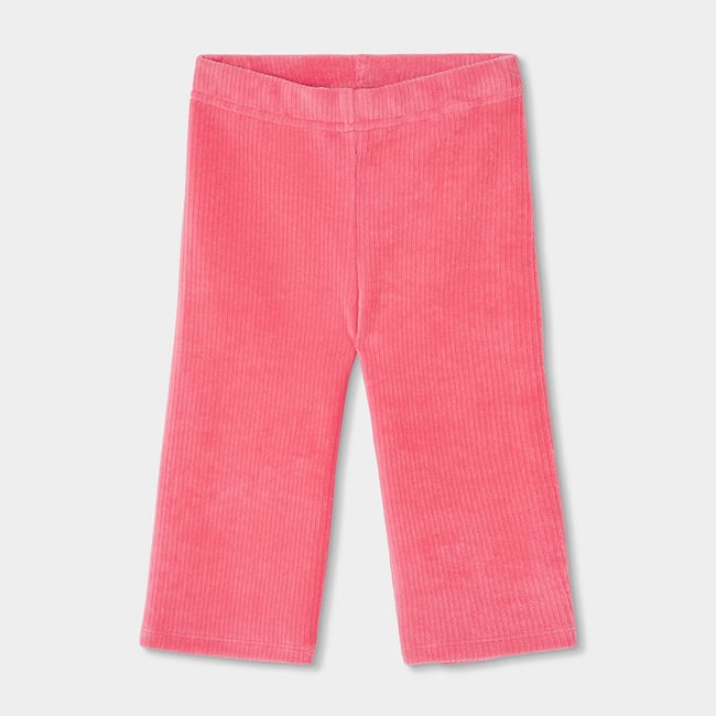 Pantalon en velours cotelé fille pink <span itemprop=