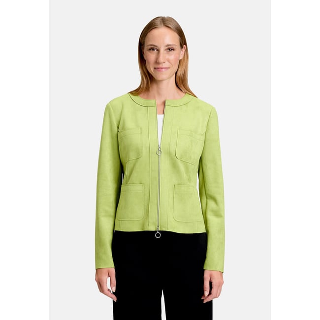 Veste blazer à fermeture zippée fresh moss <span itemprop=