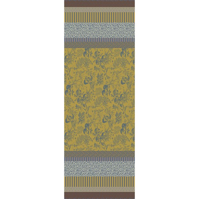 Chemin de table pur coton MILLE VERGERS mordore <span itemprop=