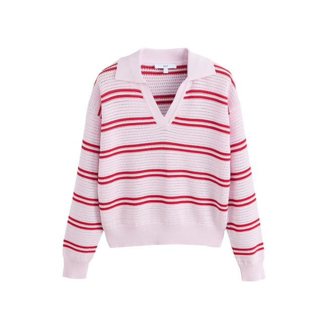 Pull style polo à manches longues - NEXT