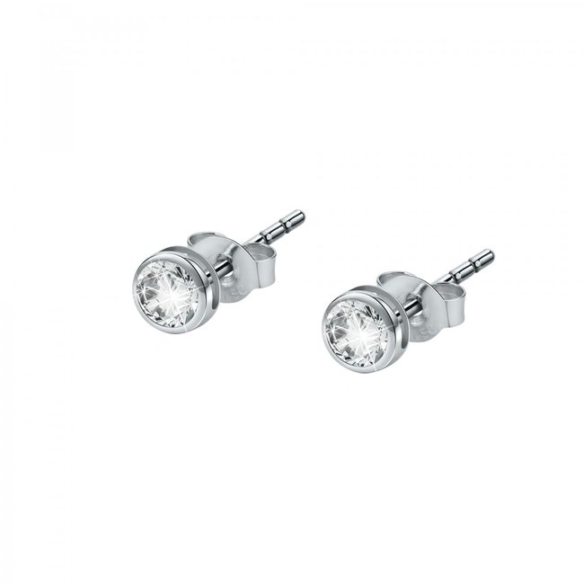 Boucles D'oreilles En Or Blanc 750 B-classic argent <span itemprop=