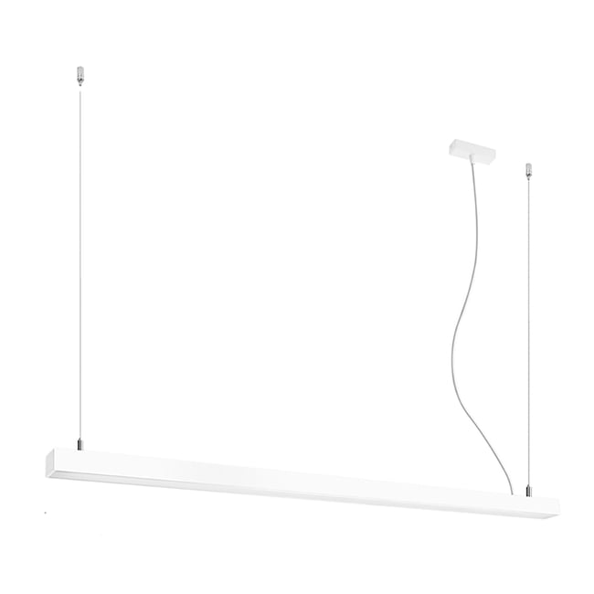 Suspension Aluminium Blanc LED 1 Pinne Couleur blanc <span itemprop=