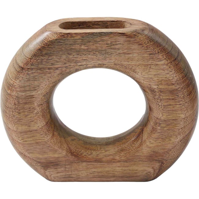 Vase rond en bois de manguier Couleur v002230 <span itemprop=